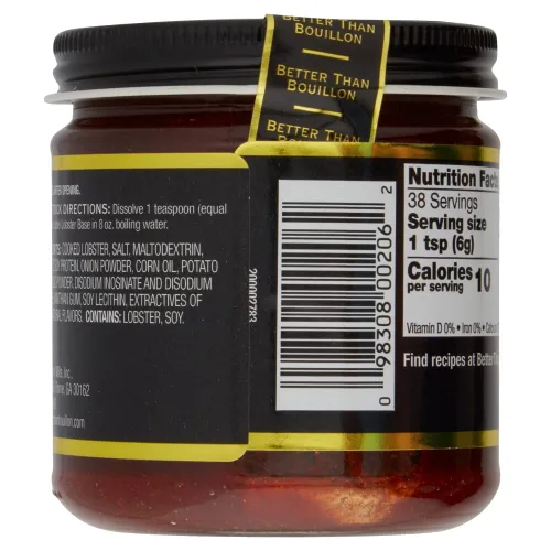 Vista 6 de Better Than Bouillon Base Premium de Langosta, Hecho de Langosta Cocida Selecta y Especias, Rinde 9.5 Cuartos de Caldo 38 Porciones, 8 Onzas
