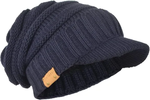 Vista 5 de Gorro de punto vintage para hombre con visera B319