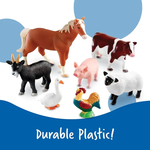 Vista 5 de Learning Resources, Juguetes de animales de granja gigantes, Multicolor