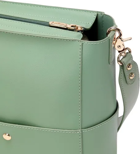Vista 5 de Wrangler - Bolso bandolera para mujer con inserto organizador, Verde (Pixie green)