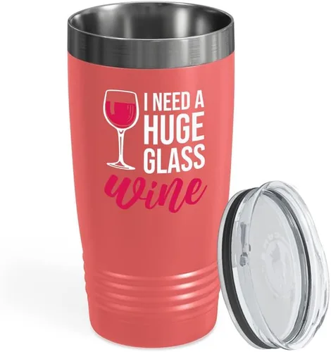 Vista 31 de Vaso vikingo edición negra para amantes del vino, 20 onzas, cualquier amigo del vino es un amigo del vino, cerveza casera y vino barman amantes