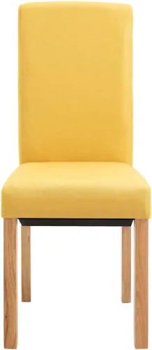 Vista 4 de Dining Chairs 4 Pcs Yellow Fabric,Living Room Dining Chairs,Counter Dining Chairs Suitable for Daily Dining Or Special Events Such As Meetings