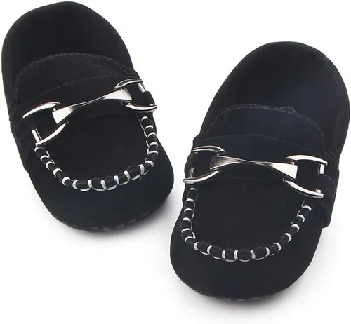 Vista 2 de Zapatos Oxford de piel sintética para niños y niñas, adecuados para gatear, vestido de boda, fiestas de cumpleaños y cualquier ocasión