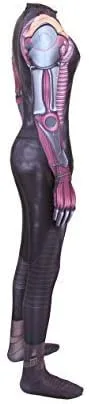 Vista 2 de Rxuvtui Trajes de cosplay para Halloween, disfraz de elastano, cuerpo rojo, Zentai para mujer, Blanco