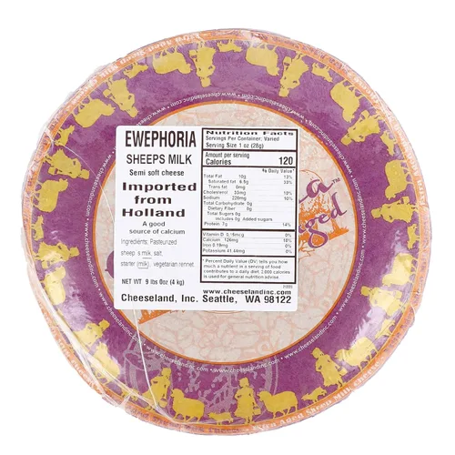 Vista 2 de Queso Gouda holandés con leche de ovejas envejecidas - Rueda entera (10 libras)