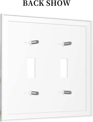 Vista 434 de Placa de Interruptor de Luz Azul de 1 Gang, Placa de Pared Decorativa de Palanca Individual, Cubierta de Placa de Pared de Palanca, Placa Frontal