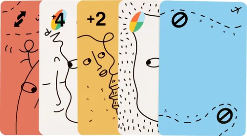 Vista 5 de Mattel Games UNO Artiste Shantell Martin - Juego de cartas para niños, adultos y noche familiar, baraja coleccionable con gráficos y arte por
