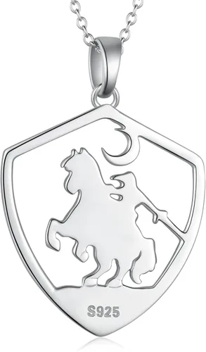 Vista 11 de Collar de espada maestra de plata de ley, collar de eslabones para guerreros de cosplay, regalos de joyería unisex