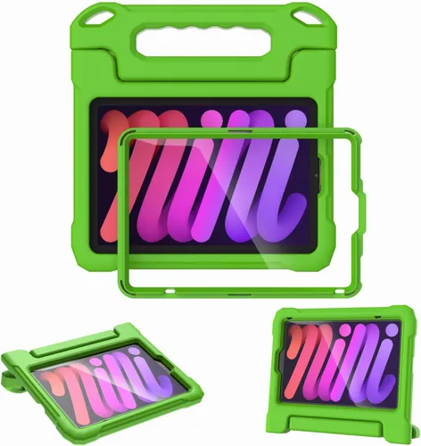 Vista 13 de Funda infantil para iPad de 8.3" Mini 7 (A17 Pro) 2024/(A15) 2021 6ª/7ª Negro