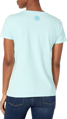 Vista 2 de Life is Good - Camiseta de mariposa y flores silvestres para mujer.