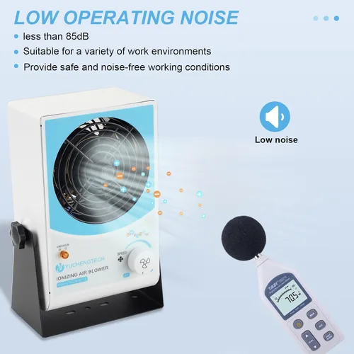 Vista 5 de YUCHENGTECH Soplador de aire ionizante Ventilador de iones antiestático Eliminador estático Ionizador antiestático Ionizador ESD Ventilador