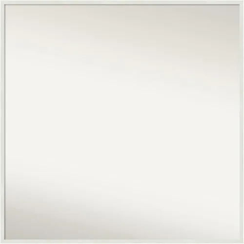 Vista 6 de Amanti Art Espejo de baño blanco para sobre el fregadero, 22 x 45 pulgadas, espejo de tocador rectangular blanco Lucie, marco de madera moderno
