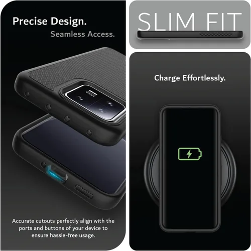 Vista 6 de TUDIA DualShield Grip - Funda protectora para Xiaomi 13 5G, MergeGrip, de grado militar, resistente, a prueba de golpes, delgada, de doble capa