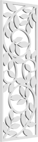 Vista 49 de 9 3/8"W x 24 3/8"H x 1/4"T Utica Decorativo Fretwork Madera Paneles de Pared, Abedul