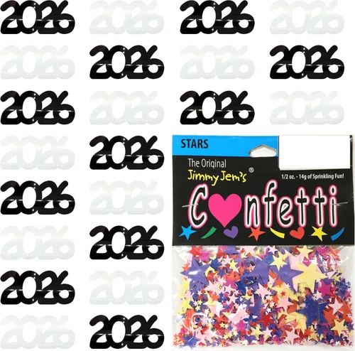 Vista 35 de Confetti Year 2023 Blue Royal, Orange Combo - 2 bolsas de media onza (1 oz)