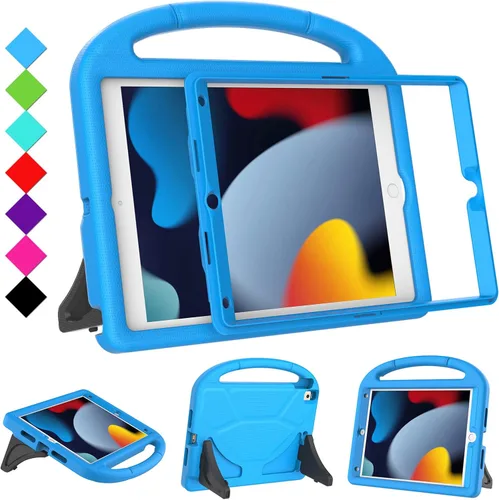 Vista 15 de Funda para niños para iPad 10.2 y 10.5, iPad de 9ª/8ª/7ª generación de 10.2 pulgadas 2021 2020 2019 con protector de pantalla, iPad Air 3ª Negro