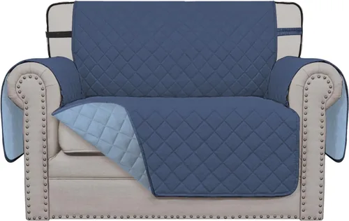 Vista 16 de Easy-Going - Funda reversible para sofá, resistente al agua, con varillas de espuma y correas elásticas, protector de muebles para mascotas y perros
