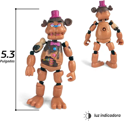 Vista 6 de Toysvill Inspirado en Five Nights at Freddys Colección Chocolate Figuras de acción de Freddy's (FNAF) Juego de 6 piezas