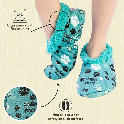 Vista 5 de Lazy One - Pantuflas mullidas para mujer, lindas pantuflas de casa, con forro de vellón y bonitos diseños perro y gato
