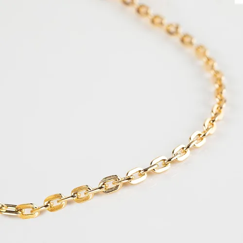 Vista 6 de 10 metros collar con colgante de papel plateado en oro, cadena de eslabones de aluminio para hacer joyas, rollo de cadena con anillas abiertas
