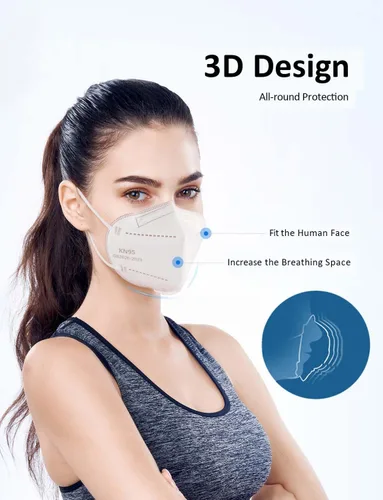 Vista 3 de KN95 Face Mask 5-Ply Breathable & Comfortable Filter Safety Mask