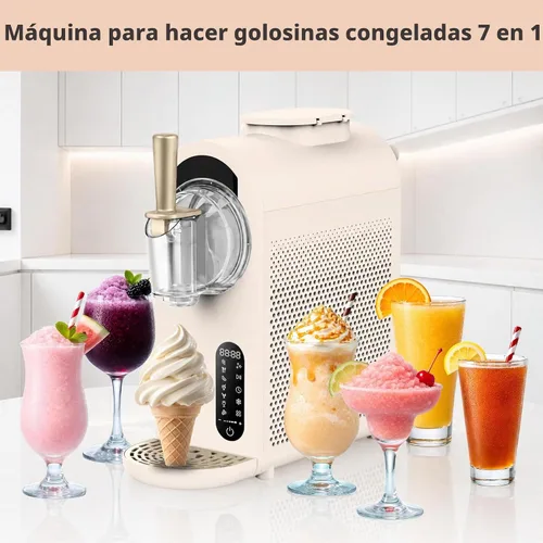 Vista 4 de Whynter 7-en-1 Soft Serve Ice Cream Slushy Machine, 1.6 Qt, Compresor