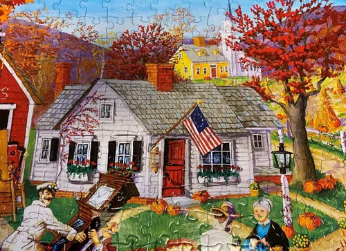 Vista 7 de MasterPieces Rompecabezas EZ Grip de 300 piezas, hallazgos de otoño, 18 x 24 pulgadas