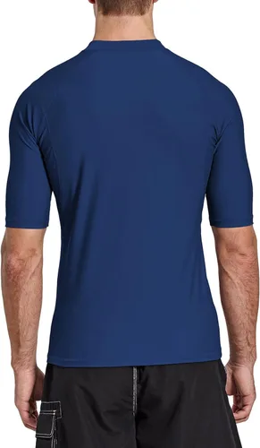 Vista 3 de BALEAF Camiseta de natación de manga corta para hombre, protección solar UPF 50+