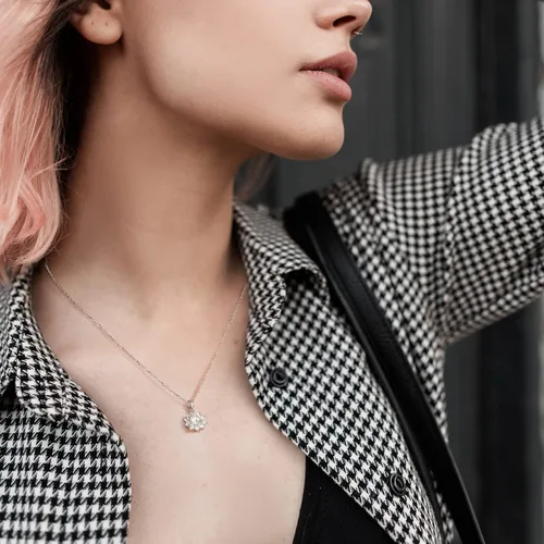 Vista 3 de CNUGGCH Diamond Pendant Necklaces for Women, Anniversary Birthday Gifts for Wife Soulmate, Jewelry Gift for Women Mom Girlfriend Girls Her
