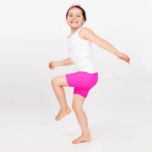Vista 4 de Resinta 6 Pack Toddler Girls Shorts Bike Dance Shorts