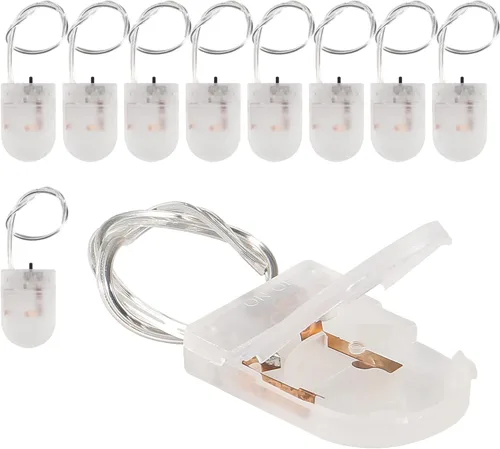 Vista 8 de Alinan Soporte de batería con botón, soporte de batería de celda de moneda con interruptor CR2032 1 X 3V Soporte de batería de cajas
