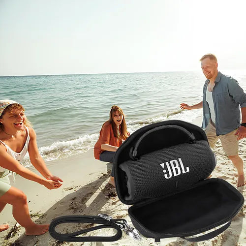 Vista 9 de Estuche de almacenamiento compatible con JBL Charge 6 Altavoz portátil impermeable a prueba de caídas (negro)