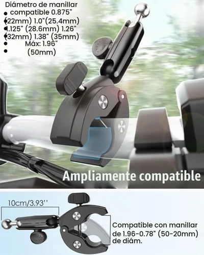 Vista 3 de Charchendo Soporte para tablet Spin Bike con soporte de aluminio sin