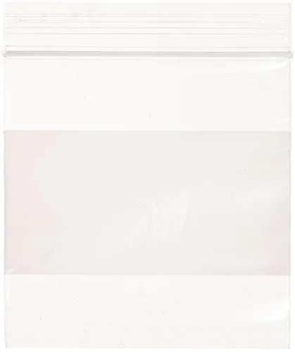 Vista 32 de Aviditi Poly Bolsa con cierre hermético blanco, 10" x 12", Azul, 1000