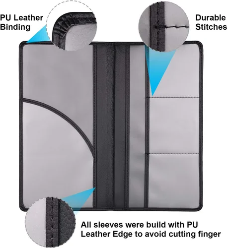 Vista 2 de Cacturism Soporte para registro y seguro de automóvil, guantera de vehículo, organizador de automóvil para hombres y mujeres, funda de accesorios