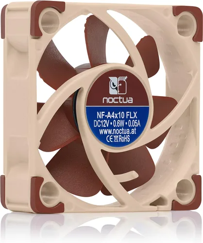Vista 2 de Noctua. Hojas de Ventilador de refrigeración Serie A con armazón AAO, Rodamientos SSO2 (NF-A4x10 FLX)
