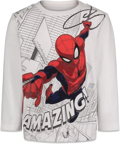 Vista 2 de Marvel Paquete de 2 camisetas de manga larga para niños de Spiderman