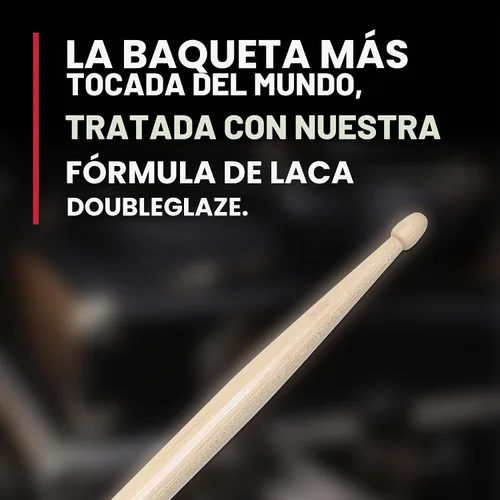 Vista 4 de Vic Firth Baquetas American Classic 5A DoubleGlaze - Doble capa de acabado lacado