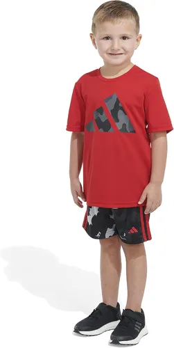 Vista 4 de Conjunto de dos piezas de manga corta con estampado "Camo" pantalones cortos a juego