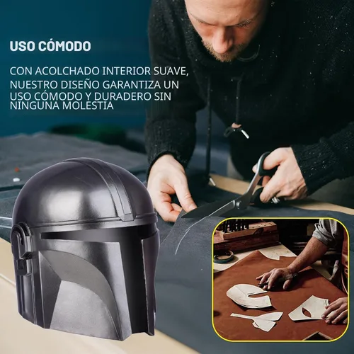 Vista 3 de Casco de hombre de la serie SW para fiesta de Halloween Manda
