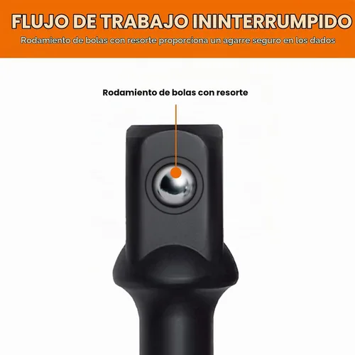 Vista 5 de THINKWORK Juego de adaptadores de enchufe de impacto, juego de adaptadores de enchufe de taladro de 1/4 pulgadas 3/8 pulgadas 1/2 pulgadas