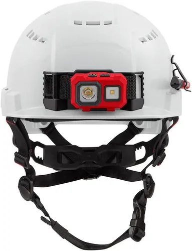 Vista 4 de Milwaukee Electric - Casco de seguridad ventilado con visera frontal blanca - Tipo 2 CL