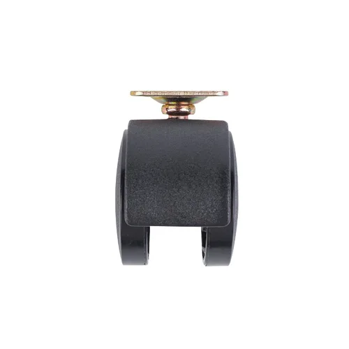 Vista 6 de Shepherd Hardware 9417 Rueda para silla de oficina de 2 pulgadas, rueda doble, placa cuadrada de 1-1/2 pulgadas, capacidad de carga de 75 libras