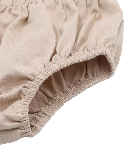 Vista 6 de AWAYTR Conjunto de bombones para bebé niño con tirantes y pajarita para fiesta de primer cumpleaños Beige