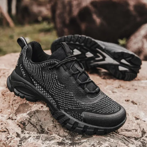 Vista 2 de ulogu Zapatos de senderismo impermeables para hombres y mujeres, cómodos, ligeros, antideslizantes, para caminar todo el día, para trabajar y caminar