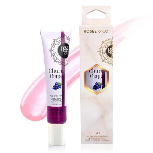 Vista 8 de Rosee - Brillo de labios vegano y libre de crueldad, maquillaje profesional, brillante de larga duración con manteca de karité, hidrata, protege