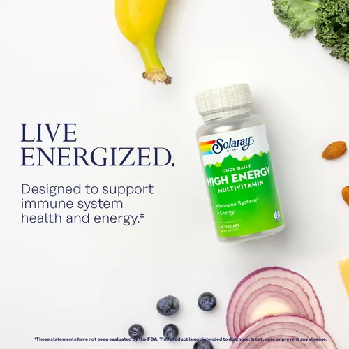 Vista 3 de SOLARAY Polvo de glicinato de magnesio de 350 mg y paquete multivitamínico de alta energía – Magnesio quelado y una vez al día Multi – Salud ósea