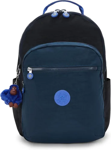 Vista 90 de Mochila Kipling Seoul extra grande para laptop de 17", Grande True Blue Tonal 2