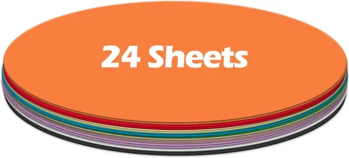 Vista 5 de Ezyaid Círculos de papel de cartulina negra para manualidades y manualidades, cartulina gruesa de 6 pulgadas, forma redonda, circular de 92