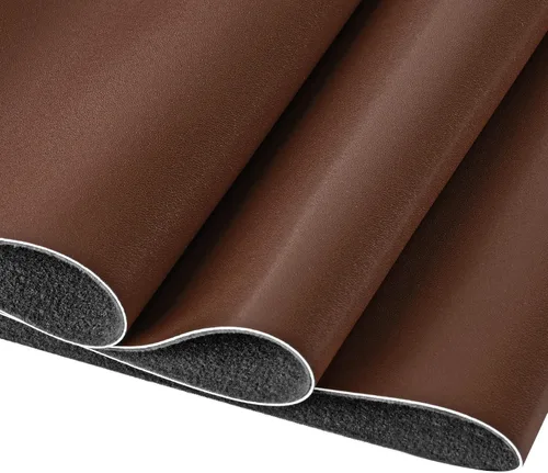 Vista 8 de Material de la tela de poliuretano, hojas de cuero sintético sintético de 0.047 in de grosor, 1 yarda, 54 x 36 pulgadas, perfectas para tapicería